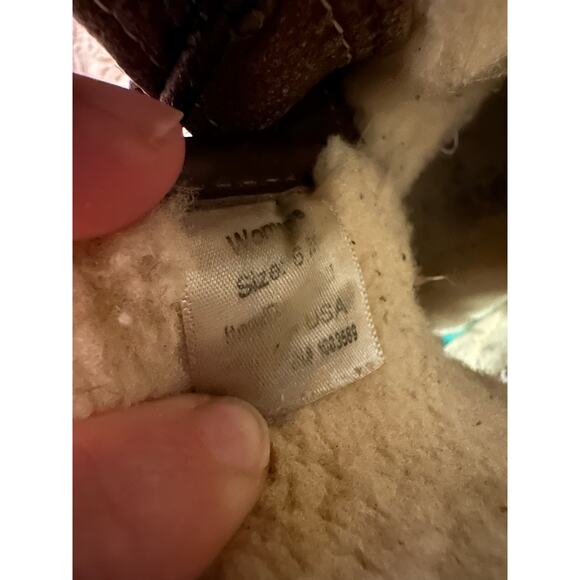 L.L. Bean Leather Shearing Fur Insulated Duck Boots Women 6 Winter Warm Outdoor - Picture 11 of 11